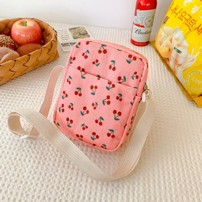 Corduroy Small Fresh Strawberry Crossbody Bag Chain Niche Pillow Casual Versatile Commuter Underarm