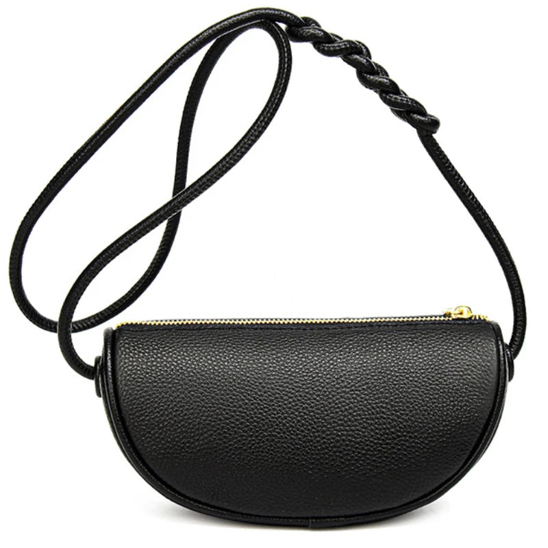 Brand Mini Bags Trend Designer Handbags Women S Genuine Leather Casual Lady Shoulder Black Crossbody