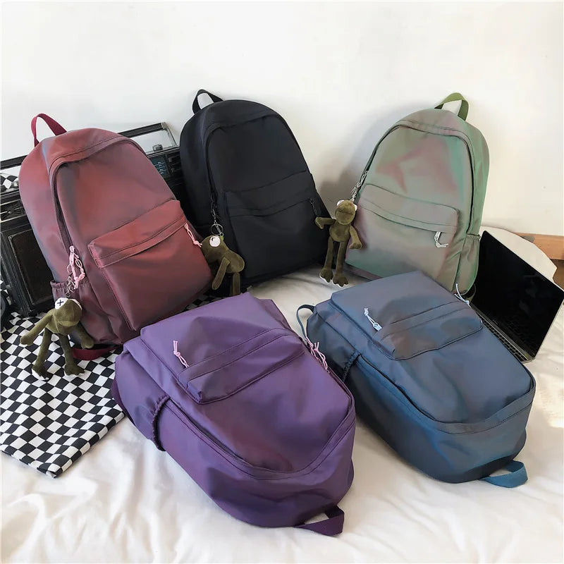 Large Capacity Nylon Backpack for Women & Students