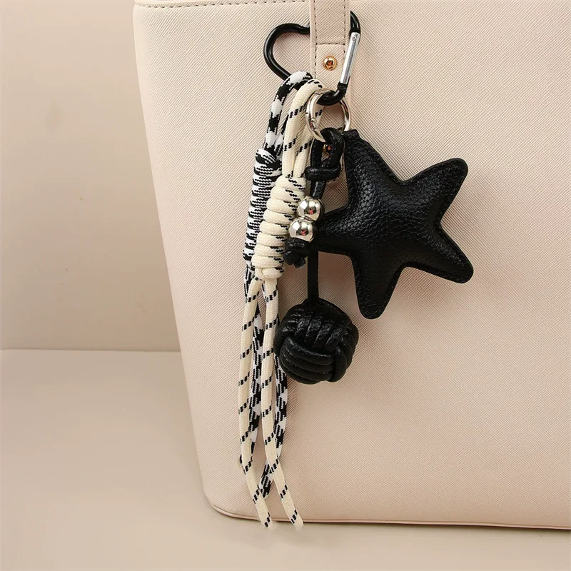 PU Leather Star Keychain Bag Charm & Bag Pendant