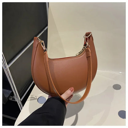 Crescent Shoulder Bag – Luxury Women's Vegan Leather Handbag