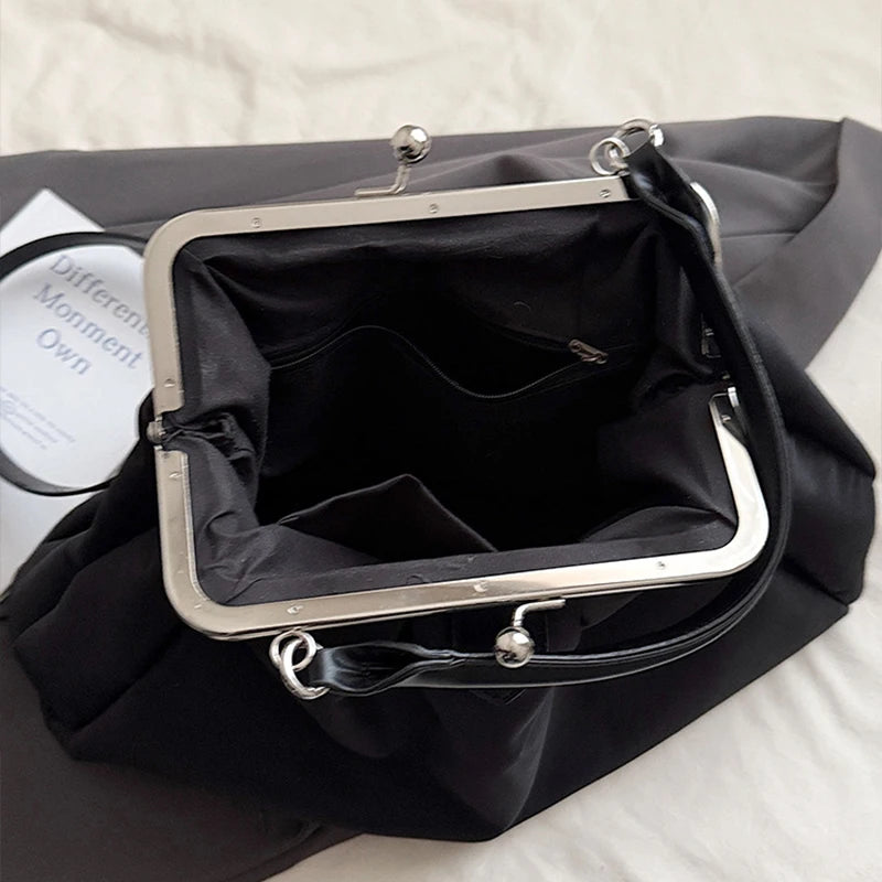 Pleated Cloud Shoulder Bag – Large Capacity Shell Bag for Women