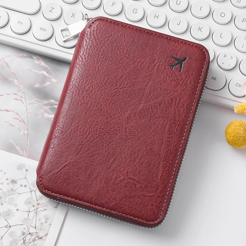 RFID Blocking Passport Wallet & Travel Document Holder