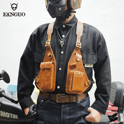 Genuine Leather Underarm Holster Bag – Men's Anti-Theft Shoulder Pack