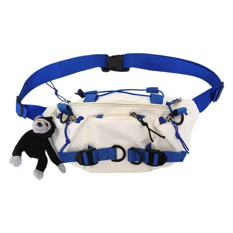 Techwear Crossbody Chest Bag – Punk Hip Hop Shoulder Bag for Men & Women