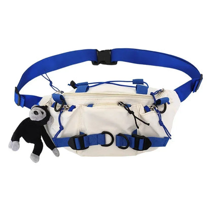 Techwear Crossbody Chest Bag – Punk Hip Hop Shoulder Bag for Men & Women