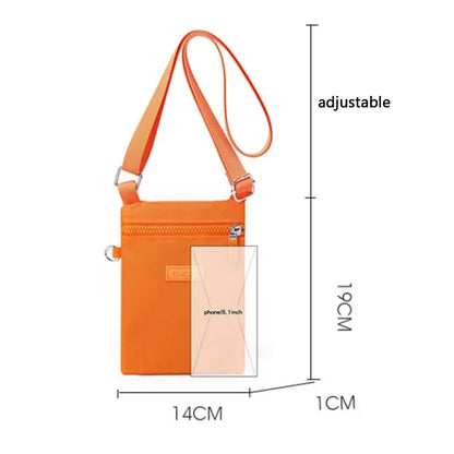 Canvas Mini Nylon Phone Zero Version Mobile Sweet Korean Bag Neck Versatile Fresh Shoulder Girl