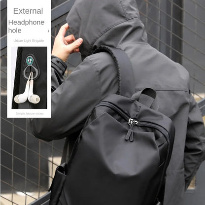 Men's Waterproof Laptop Backpack with USB Charging Port