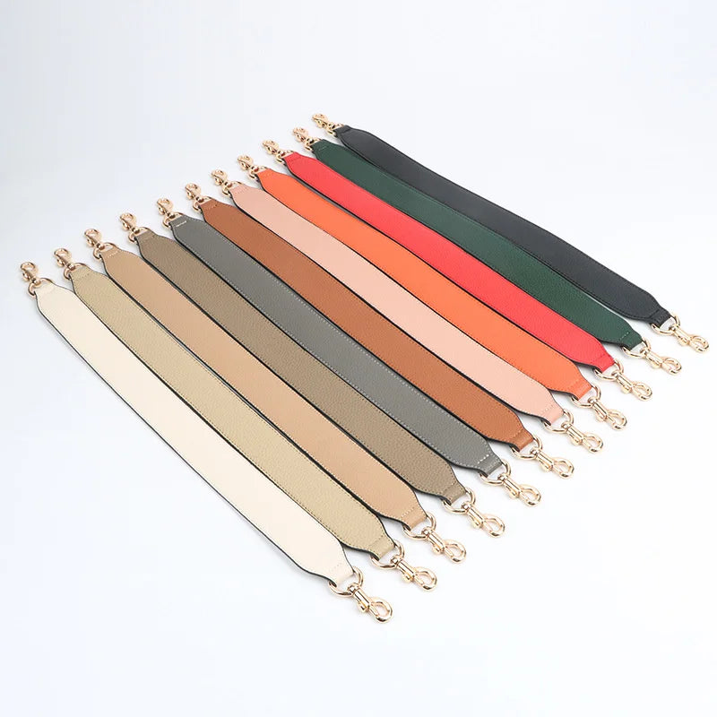 Leather Bag Wrist Strap with Metal Hardware