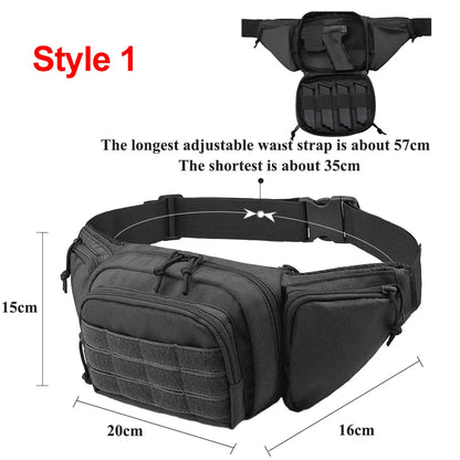 Tactical Waist Bag – Men's Crossbody Fanny Pack for Hiking & Outdoor Sports