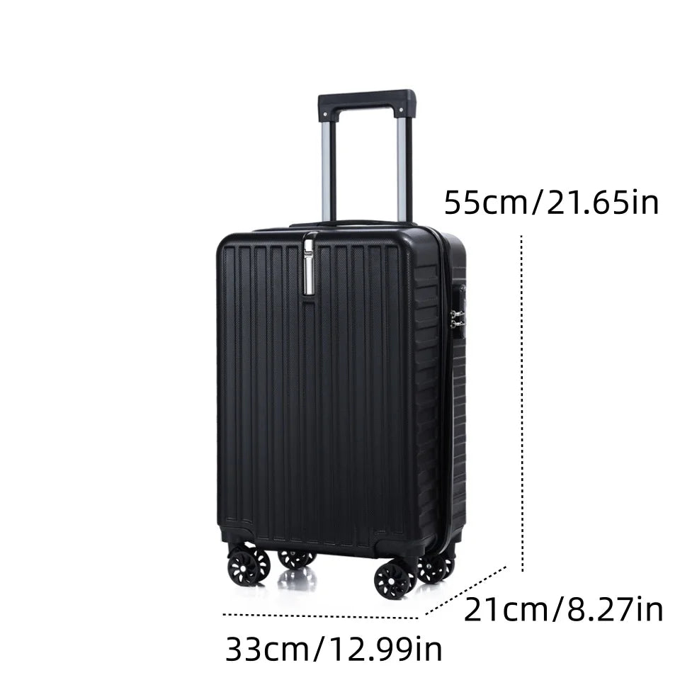 20-Inch Hard Shell Rolling Luggage Suitcase with Spinner Wheels