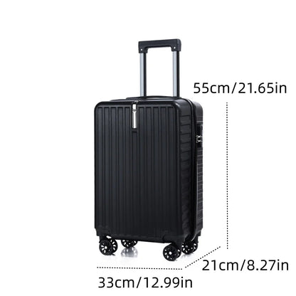 20-Inch Hard Shell Rolling Luggage Suitcase with Spinner Wheels