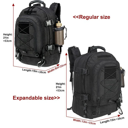 60L Tactical Backpack – Extra Large Military Hiking Pack for Men & Women