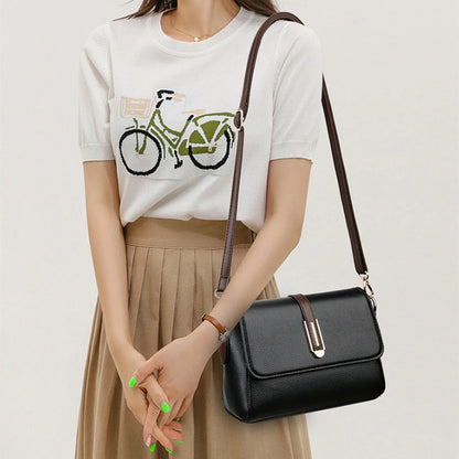 Patchwork Crossbody Bag for Women – Flap Shoulder Purse