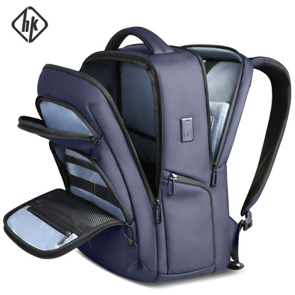 17.3" Laptop Backpack – Waterproof Business Travel Bag with USB Port