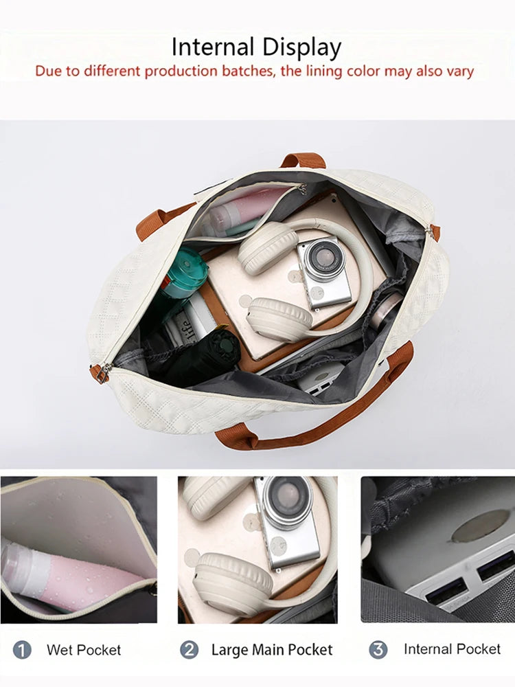 Travel Duffle Bag with Shoe Compartment – Large Weekender