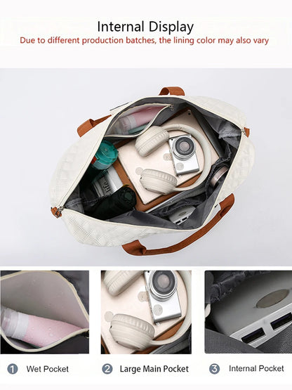 Travel Duffle Bag with Shoe Compartment – Large Weekender