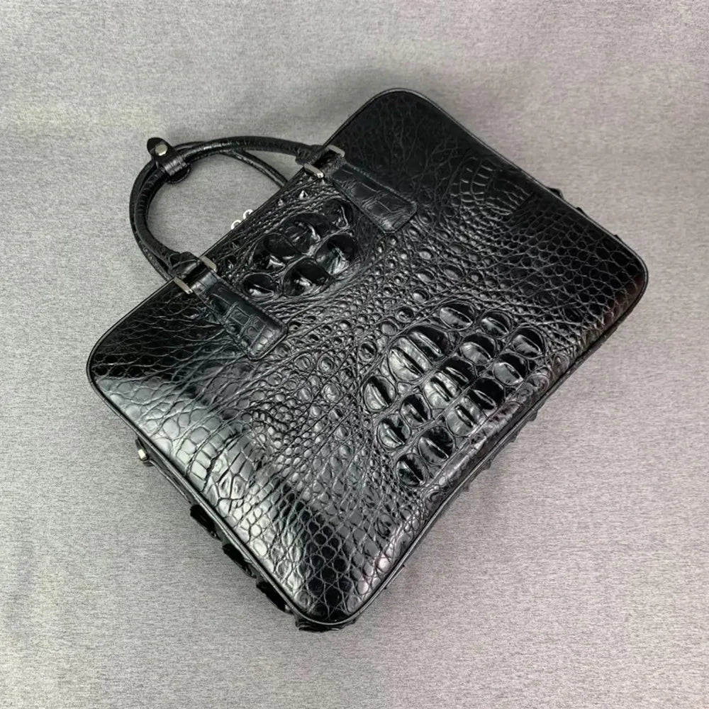 Genuine Crocodile Leather Men's Briefcase & Laptop Bag