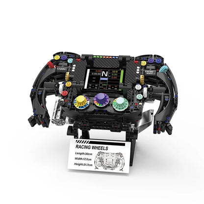 Formula Racing Steering Wheel Building Blocks Set – 854 Pcs MOC