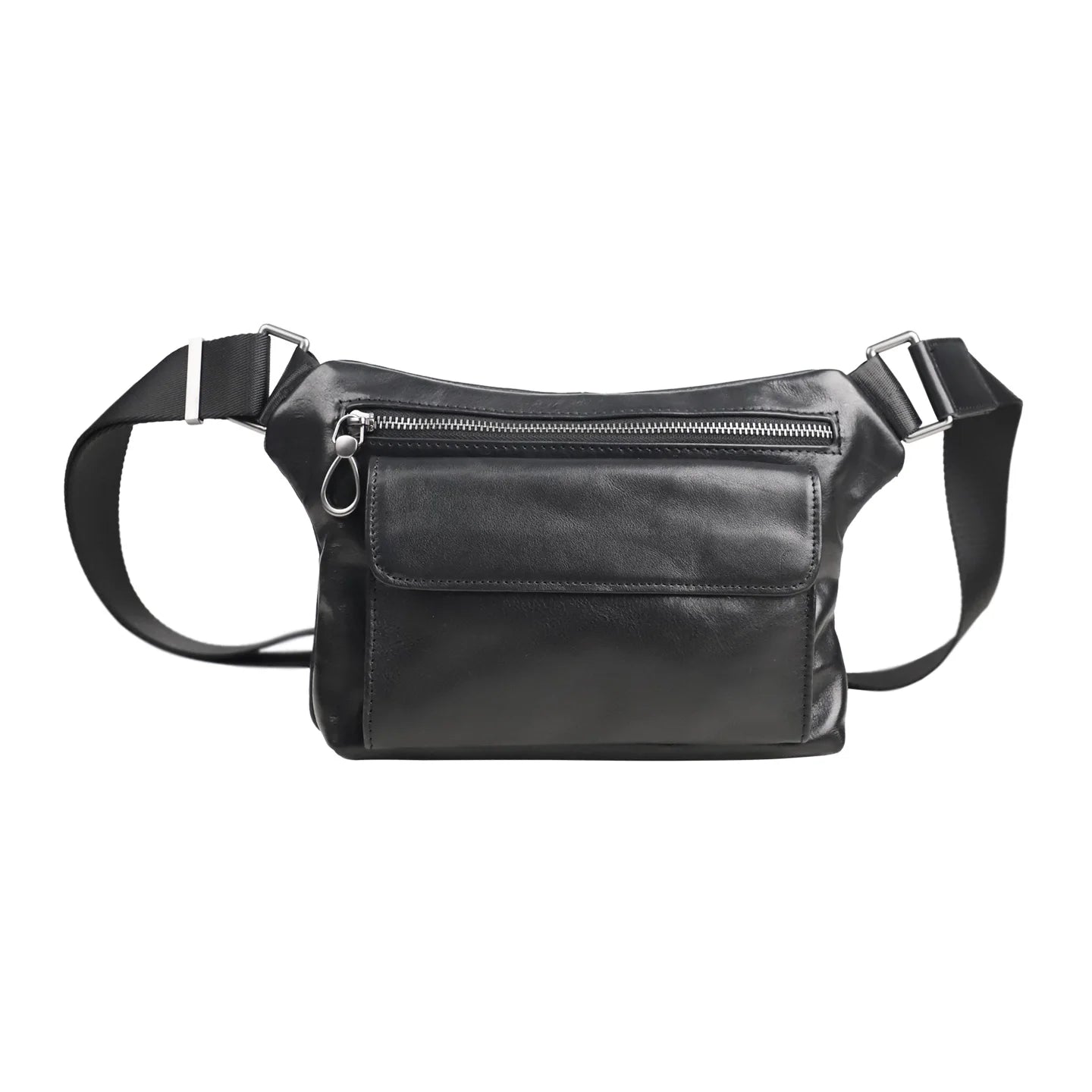 Men's Genuine Leather Crossbody Waist Bag