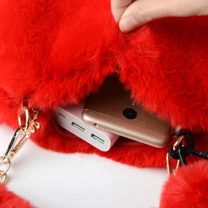 Heart-Shaped Plush Purse – Fluffy Crossbody Bag, Multiple Styles