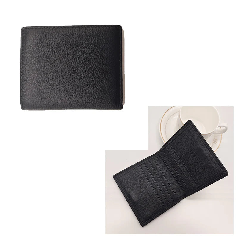 Slim Bifold Wallet – Unisex Short Wallet with Card Holder