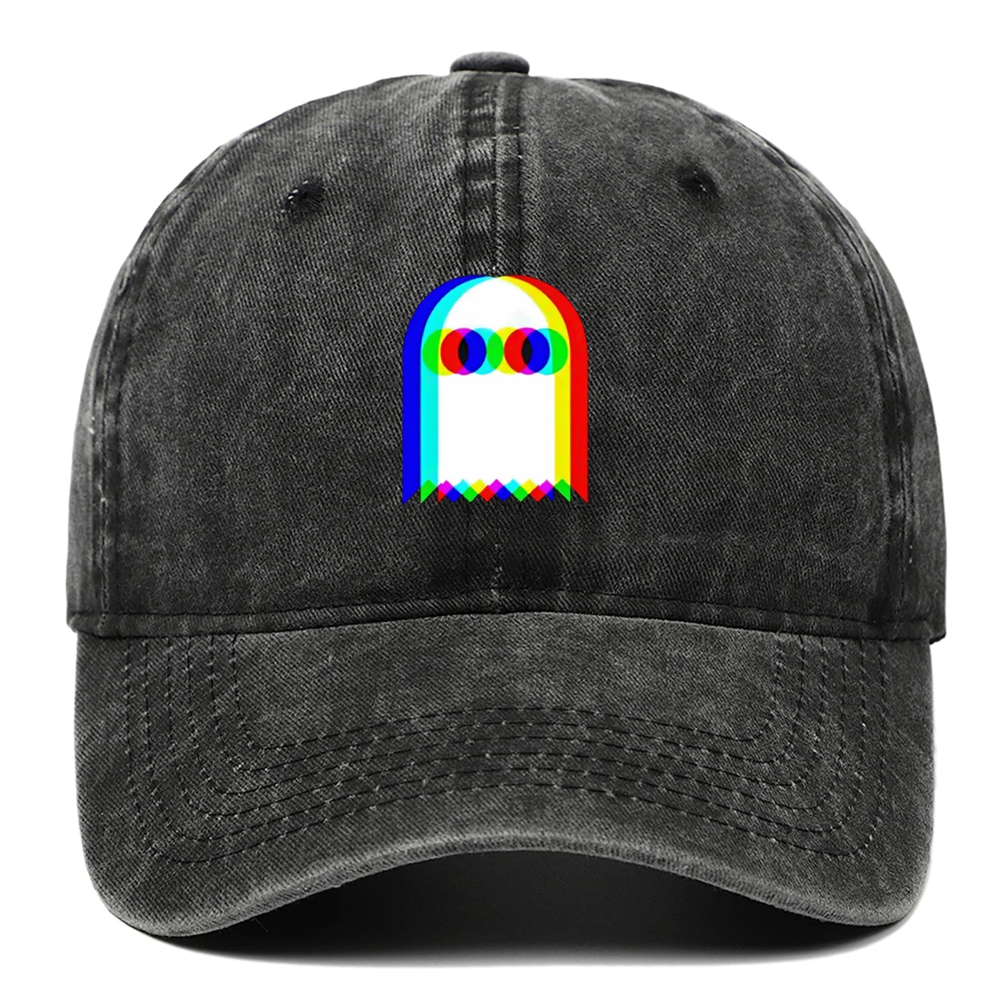 Colorful Ghost Print Baseball Cap – Adjustable Unisex Hat