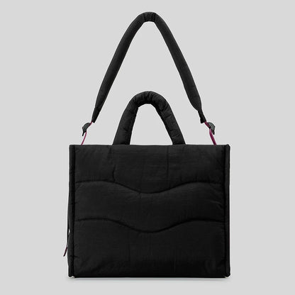 Quilted Padded Large Tote Bag Soft Puffer Women Handbag Casual Nylon Down Cotton Shoulder Crossbody