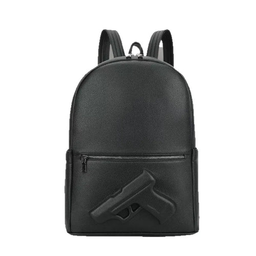 Genuine Cowhide Leather Backpack for Men – Large 15" Laptop Travel Bag