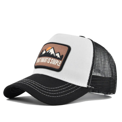 Mesh Breathable Baseball Cap – Embroidery Letter Outdoor Sports Hat