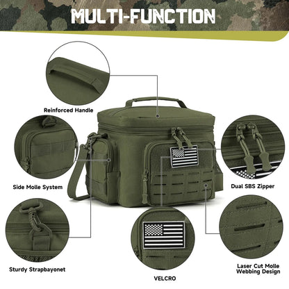 Tactical Insulated Lunch Box – Heavy Duty Cooler Bag for Men