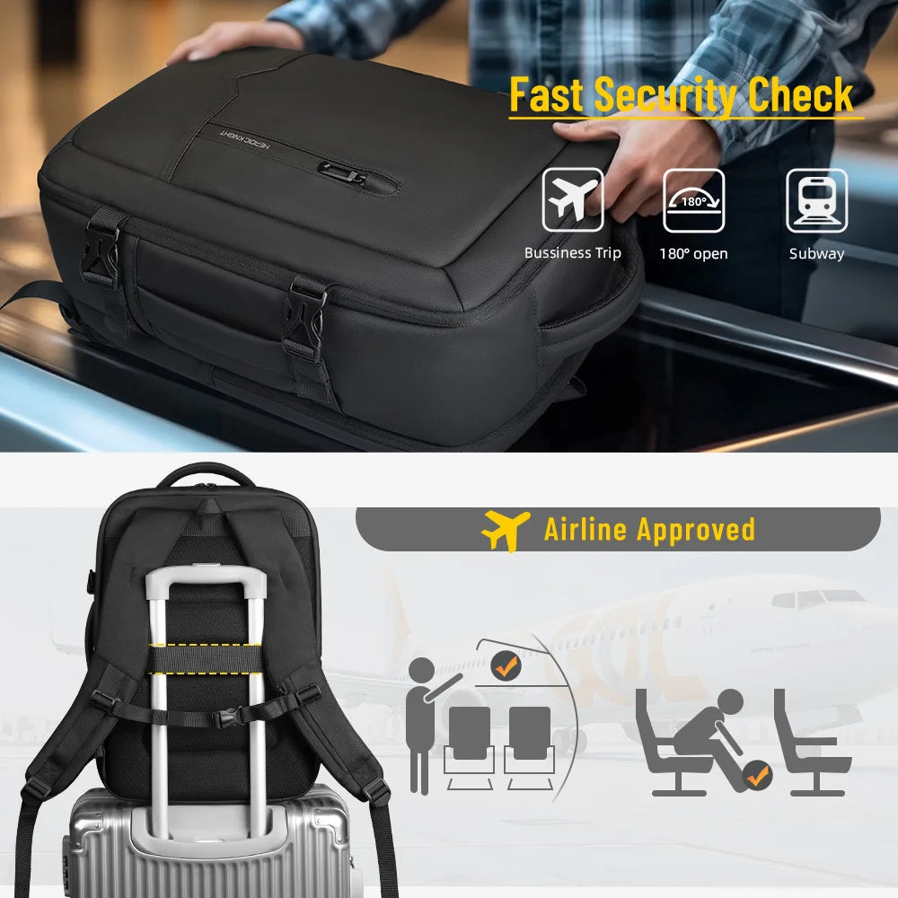 17-Inch Laptop Travel Backpack – Large Capacity Business & Travel Bag
