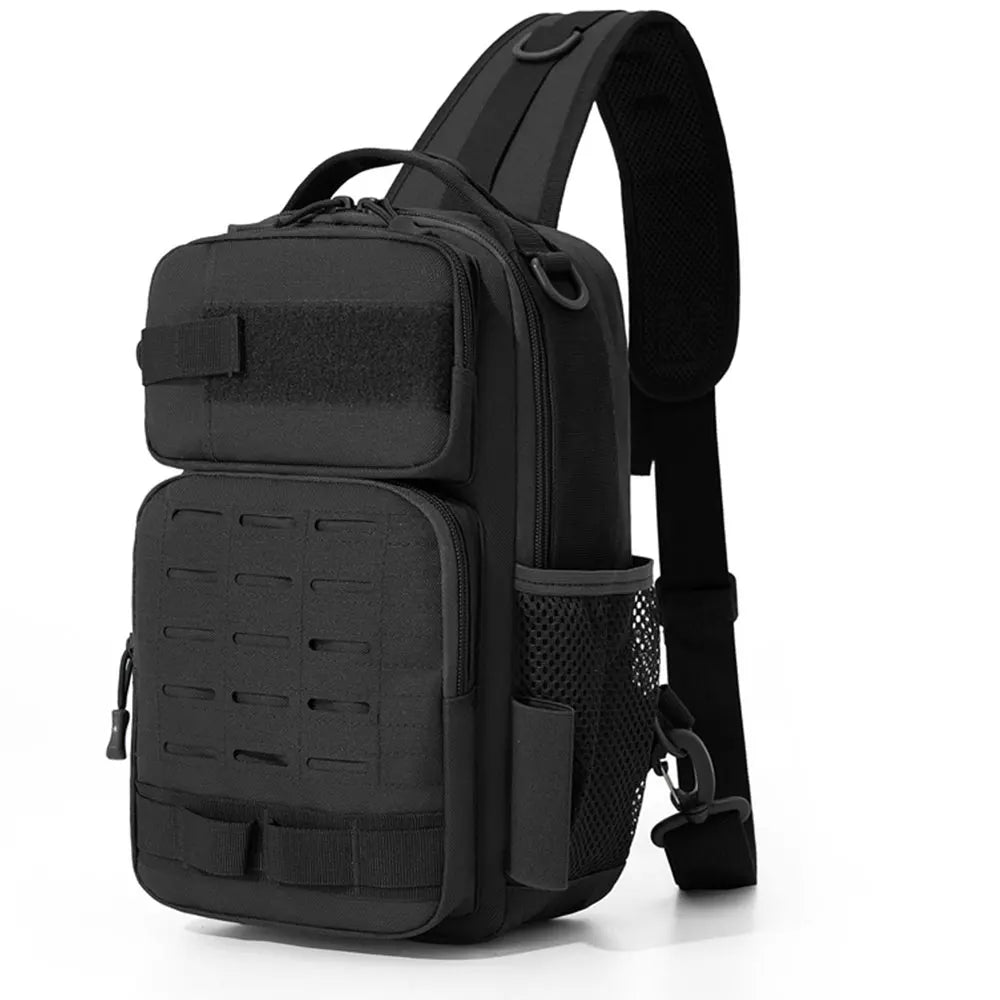 Tactical Fishing Sling Bag – Chest Pack with Rod Holder