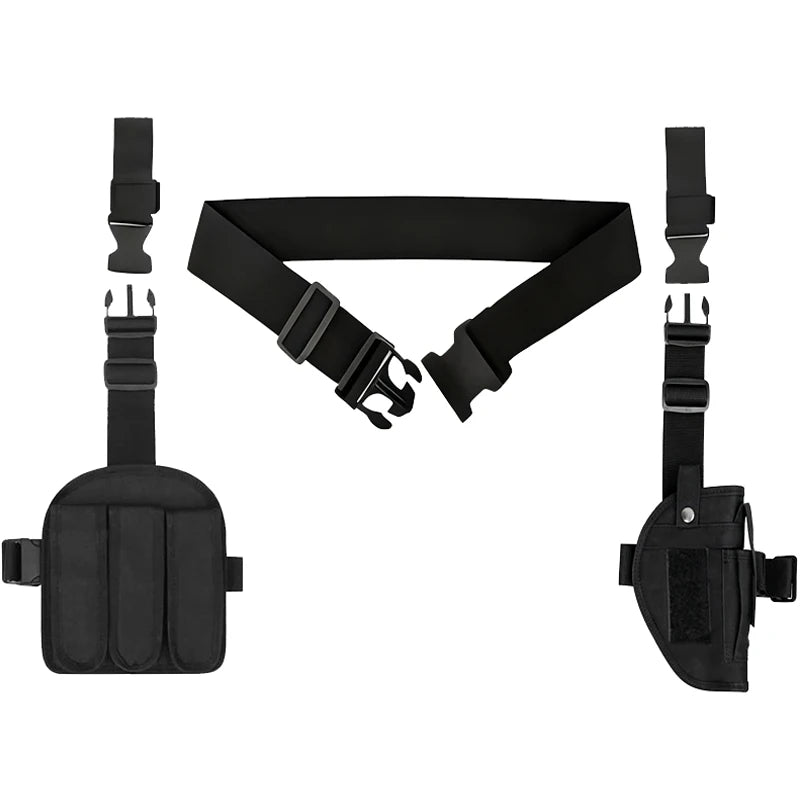 Tactical Leg Holster – Right Hand Thigh Gun & Magazine Pouch