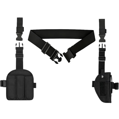 Tactical Leg Holster – Right Hand Thigh Gun & Magazine Pouch
