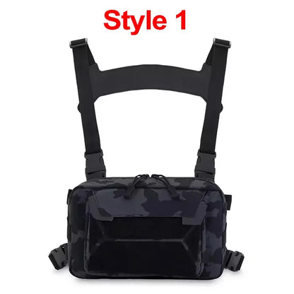 Tactical Chest Rig Bag – Front Vest Pouch for Outdoor Use