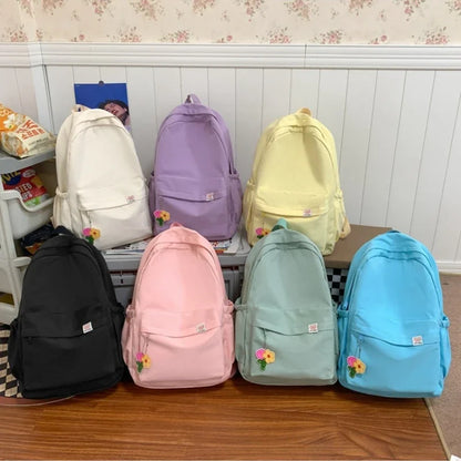 Waterproof Nylon Women's Backpack – Lightweight School & Travel Bag
