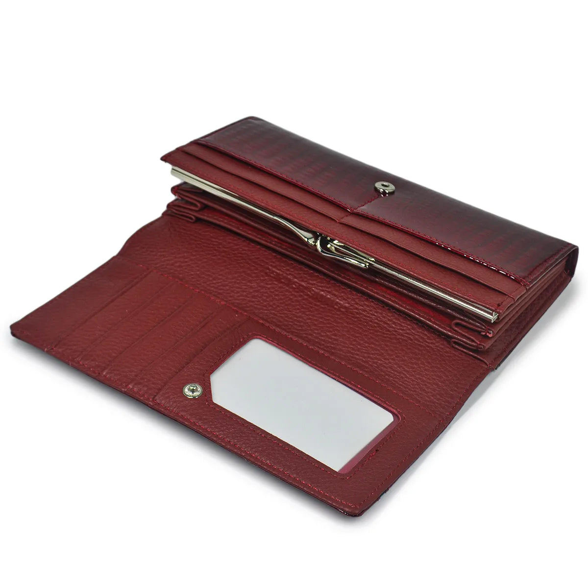 Luxury Crocodile Pattern Leather Wallet for Women