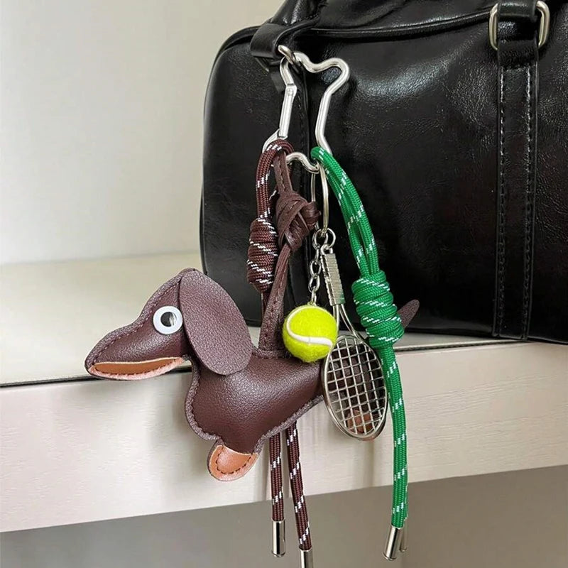 Dachshund Dog Keychain Charm – Cute Bag Accessory