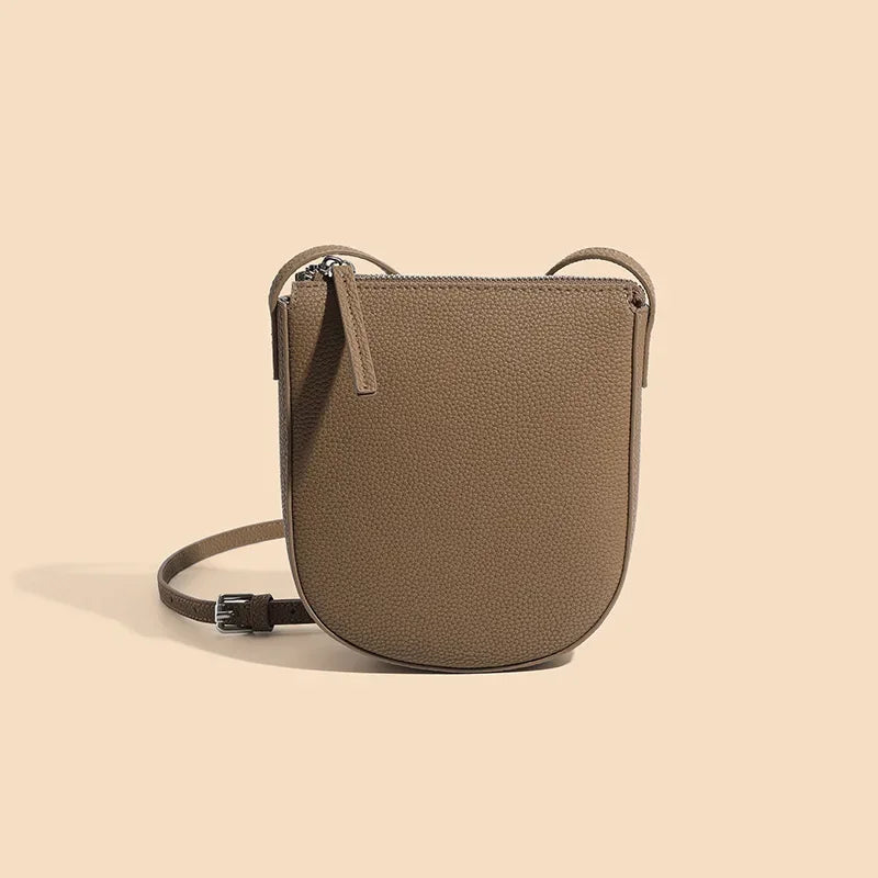 Genuine Leather Small Crossbody Bag for Women – Mini Phone Messenger Shoulder Bag