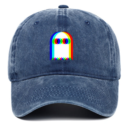 Colorful Ghost Print Baseball Cap – Adjustable Unisex Hat