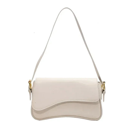 Vintage Leather Crossbody Bags Women Designer Female Small Flap Shoulder Underarm Bag Armpit