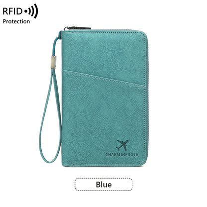 RFID Blocking Passport Wallet & Travel Document Holder