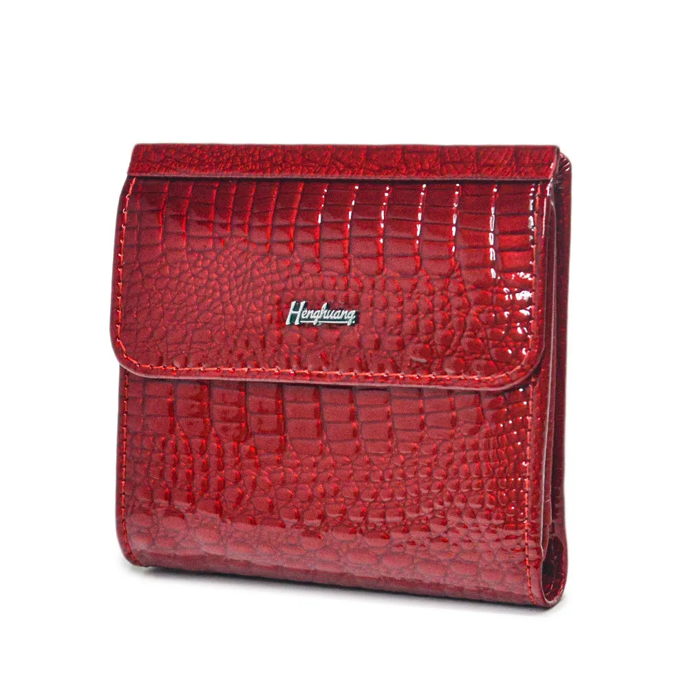 Women's Patent Leather Mini Wallet – Coin & Card Purse