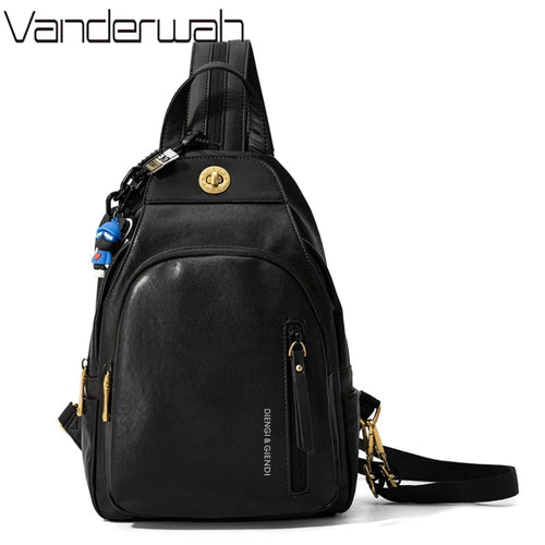 PU Leather Crossbody Sling Bag for Women & Men