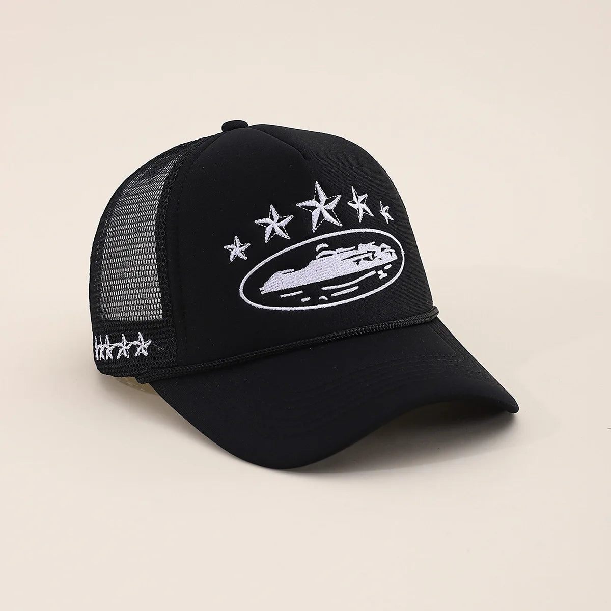 Unisex Men Women Cap Pentagram Embroidery Baseball Net Caps Spring Summer Outdoor Adjustable Casual