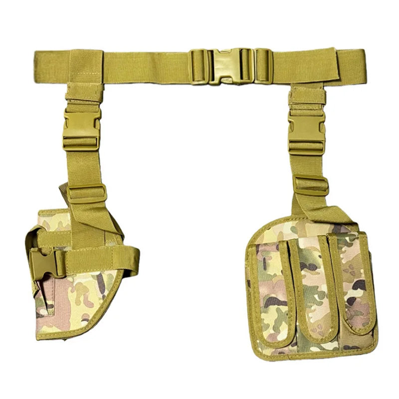 Tactical Leg Holster – Right Hand Thigh Gun & Magazine Pouch