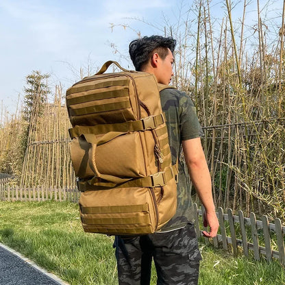 60L Tactical Backpack – Large Capacity Military Bag for Hiking & Travel