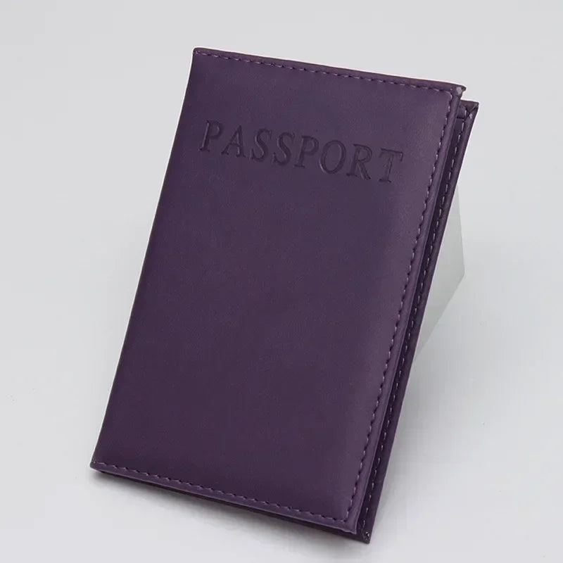 PU Leather Passport Holder – Travel Card Case Wallet