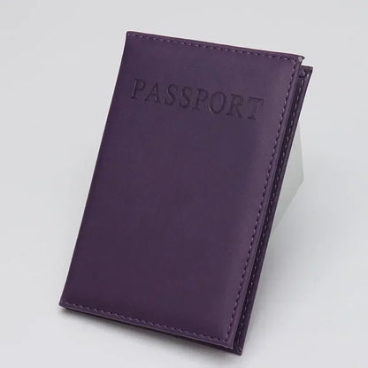 PU Leather Passport Holder – Travel Card Case Wallet